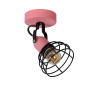 Lucide POLA - Spot plafond Chambres d'enfant - Ø 10,5 cm - 1xE27 - Rose