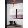 Lucide POLA - Spot plafond Chambres d'enfant - Ø 10,5 cm - 1xE27 - Rose