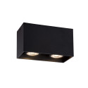 Lucide BODI - Spot plafond - 2xGU10 (MR16) - Noir