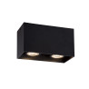 Lucide BODI - Spot plafond - 2xGU10 (MR16) - Noir
