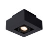 Lucide XIRAX - Spot plafond - LED Dim to warm - GU10 (MR16) - 1x5W 2200K/3000K - Noir