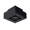 Lucide XIRAX - Spot plafond - LED Dim to warm - GU10 (MR16) - 1x5W 2200K/3000K - Noir