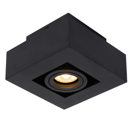 Lucide XIRAX - Spot plafond - LED Dim to warm - GU10 (MR16) - 1x5W 2200K/3000K - Noir