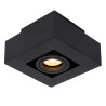 Lucide XIRAX - Spot plafond - LED Dim to warm - GU10 (MR16) - 1x5W 2200K/3000K - Noir
