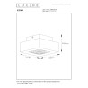 Lucide XIRAX - Spot plafond - LED Dim to warm - GU10 (MR16) - 1x5W 2200K/3000K - Blanc