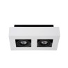 Lucide XIRAX - Spot plafond - LED Dim to warm - GU10 (MR16) - 2x5W 2200K/3000K - Blanc