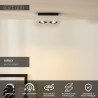 Lucide XIRAX - Spot plafond - LED Dim to warm - GU10 (MR16) - 2x5W 2200K/3000K - Blanc