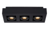 Lucide XIRAX - Spot plafond - LED Dim to warm - GU10 (MR16) - 3x5W 2200K/3000K - Noir