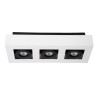 Lucide XIRAX - Spot plafond - LED Dim to warm - GU10 (MR16) - 3x5W 2200K/3000K - Blanc