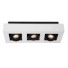 Lucide XIRAX - Spot plafond - LED Dim to warm - GU10 (MR16) - 3x5W 2200K/3000K - Blanc