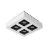 Lucide XIRAX - Spot plafond - LED Dim to warm - GU10 (MR16) - 4x5W 2200K/3000K - Blanc