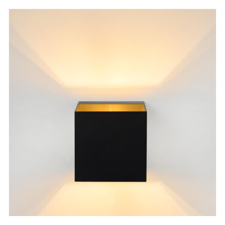 Lucide DEVI - Applique murale - 1xG9 - Noir