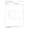 Lucide DEVI - Applique murale - 1xG9 - Noir