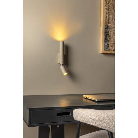 Lucide OTIMO - Spot mural / Applique mural - 2xGU10 (MR16) - Taupe - Essential