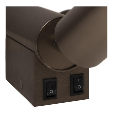 Lucide OTIMO - Spot mural / Applique mural - 2xGU10 (MR16) - Taupe - Essential