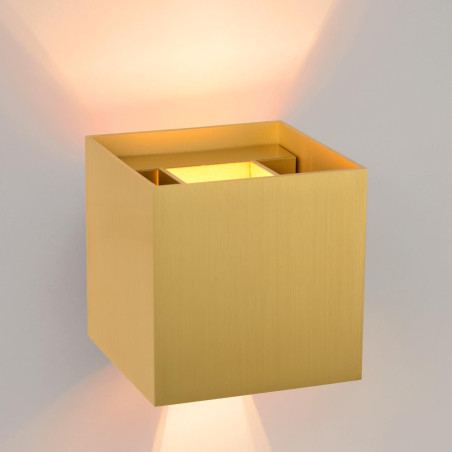 Lucide XIO - Applique murale - LED Dim. - G9 - 1x4W 2700K - Angle du faisceau réglable - Or Mat / Laiton