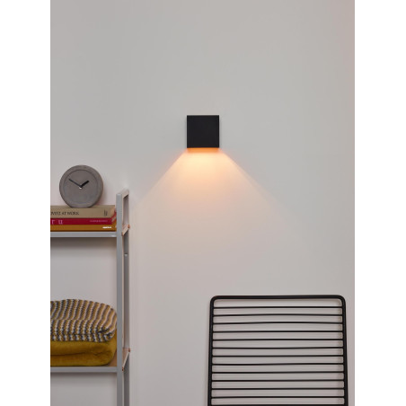 Lucide XIO - Applique murale - LED Dim. - G9 - 1x4W 2700K - Angle du faisceau réglable - Noir