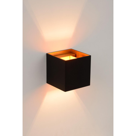 Lucide XIO - Applique murale - LED Dim. - G9 - 1x4W 2700K - Angle du faisceau réglable - Noir