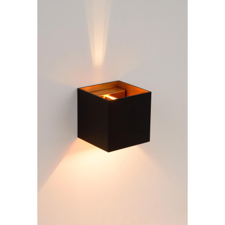 Lucide XIO - Applique murale - LED Dim. - G9 - 1x4W 2700K - Angle du faisceau réglable - Noir