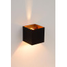 Lucide XIO - Applique murale - LED Dim. - G9 - 1x4W 2700K - Angle du faisceau réglable - Noir