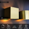 Lucide XIO - Applique murale - LED Dim. - G9 - 1x3,5W 2700K - Angle du faisceau réglable - Or Mat / Laiton