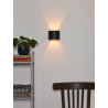 Lucide XIO - Applique murale - LED Dim. - G9 - 1x3,5W 2700K - Angle du faisceau réglable - Noir