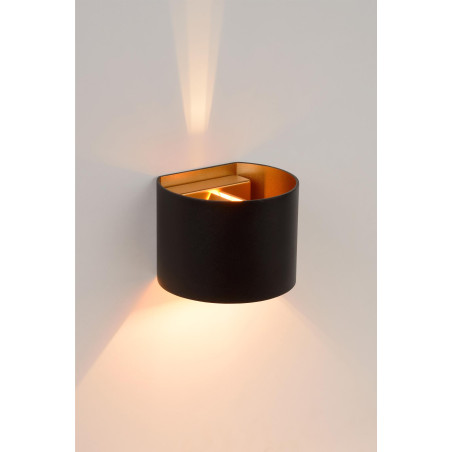 Lucide XIO - Applique murale - LED Dim. - G9 - 1x3,5W 2700K - Angle du faisceau réglable - Noir