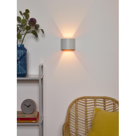 Lucide XIO - Applique murale - LED Dim. - G9 - 1x3,5W 2700K - Angle du faisceau réglable - Blanc