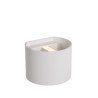 Lucide XIO - Applique murale - LED Dim. - G9 - 1x3,5W 2700K - Angle du faisceau réglable - Blanc