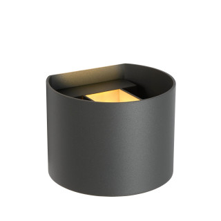 Lucide XIO - Applique murale - LED Dim. - G9 - 1x3,5W 2700K - Angle du faisceau réglable - Gris