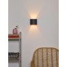 Lucide XIO - Applique murale - LED Dim. - G9 - 1x3,5W 2700K - Angle du faisceau réglable - Gris