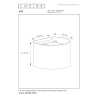 Lucide XIO - Applique murale - LED Dim. - G9 - 1x3,5W 2700K - Angle du faisceau réglable - Gris