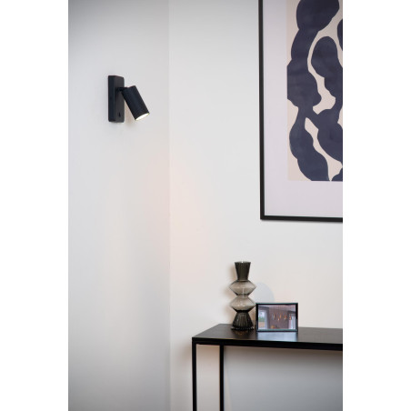 Lucide CLUBS - Lampe de chevet / Applique mural - 1xGU10 (MR16) - Noir