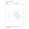 Lucide CLUBS - Lampe de chevet / Applique mural - 1xGU10 (MR16) - Noir