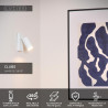 Lucide CLUBS - Lampe de chevet / Applique mural - 1xGU10 (MR16) - Blanc