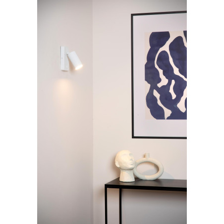 Lucide CLUBS - Lampe de chevet / Applique mural - 1xGU10 (MR16) - Blanc
