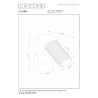 Lucide CLUBS - Lampe de chevet / Applique mural - 1xGU10 (MR16) - Blanc