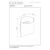Lucide DILETTA - Applique murale - 1xG9 - Noir