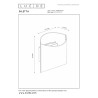 Lucide DILETTA - Applique murale - 1xG9 - Blanc