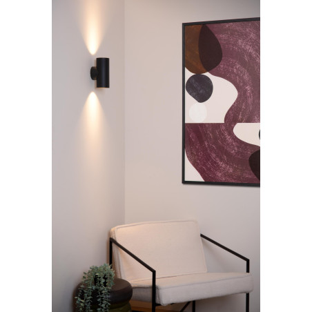 Lucide BONDI - Spot mural / Applique mural - 2xGU10 (MR16) - Noir