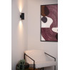 Lucide BONDI - Spot mural / Applique mural - 2xGU10 (MR16) - Noir
