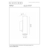 Lucide DUPLA - Spot mural / Applique mural - 2xGU10 (MR11) - Café