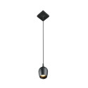 Lucide PRESTON - Suspension Salle de bains - Ø 10 cm - 1xGU10 (MR16) - IP44 - Noir