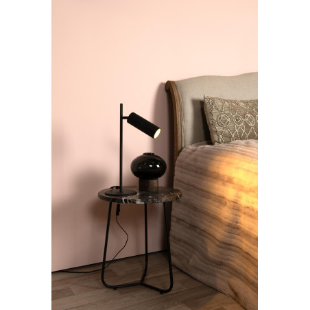 Lucide CLUBS - Lampe de bureau - 1xGU10 (MR16) - Noir