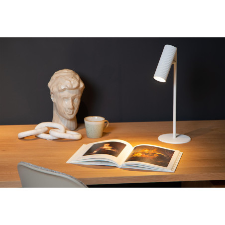 Lucide CLUBS - Lampe de bureau - 1xGU10 (MR16) - Blanc