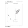 Lucide CLUBS - Lampe de bureau - 1xGU10 (MR16) - Blanc