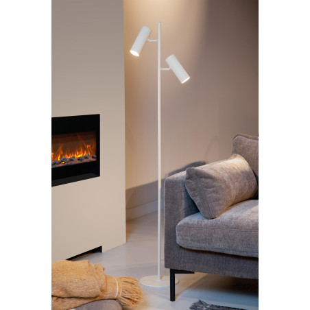 Lucide CLUBS - Lampadaire - 2xGU10 (MR16) - Blanc