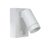 Lucide TAYLOR - Spot mural / Applique mural Intérieur/Extérieur - 1xGU10 (MR16) - IP54 - Détecteur De Mouvement - Blanc