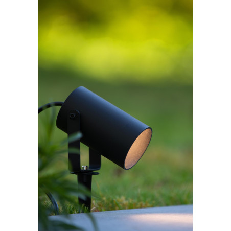 Lucide TAYLOR - Spot de jardin - Ø 10 cm - 1xGU10 (MR16) - IP65 - Noir