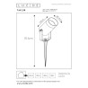 Lucide TAYLOR - Spot de jardin - Ø 10 cm - 1xGU10 (MR16) - IP65 - Noir
